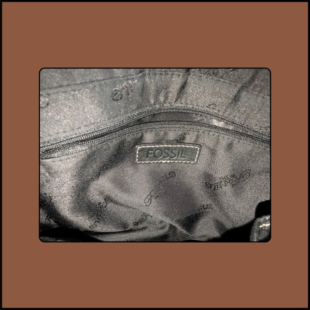 Fossil Patchwork Satchel - image 2